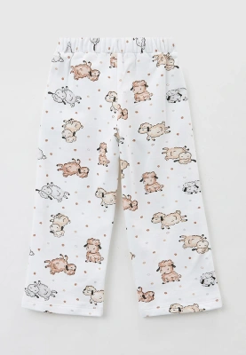 Пижама Грей теплая с брюками принт овечки