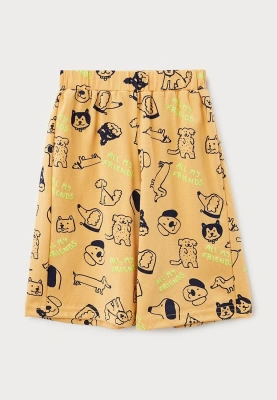 Пижама для мальчика с шортами принт собачки