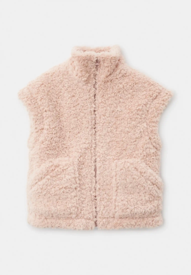 Жилет Балу из искусственного меха в розовом цвете Жилет Балу из искусственного меха в розовом цвете