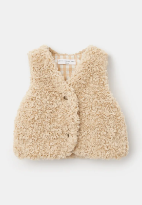 Жилет из искусственного меха в бежевом цвете Жилет из искусственного меха в бежевом цвете
