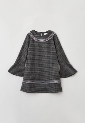 Платье из трикотажного джерси в мелкую клетку