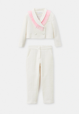 Костюм Хару из букле в белом цвете