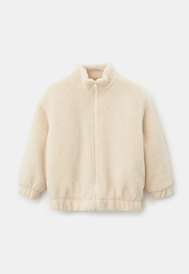 Куртка из меха в молочном цвете Куртка из меха в молочном цвете