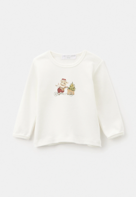 Лонгслив Мэйсон для малышей в молочном цвете