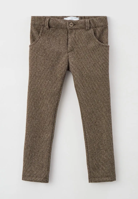 Брюки на мальчика зауженные со смещенными боковыми швами 