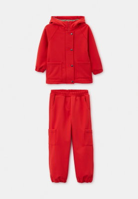 Костюм Клир из куртки и брюк в красном цвете Костюм Клир из куртки и брюк в красном цвете