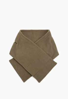 Шарф флисовый болотного цвета