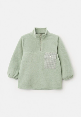 Анорак Уэйн из футера в мятном цвете