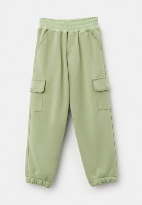 Брюки Клейтон из трехнитки в оливковом цвете