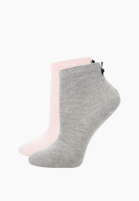 Комплект из двух пар носков в розовом и сером цвете