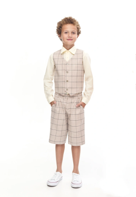 Шорты в клетку для мальчиков 