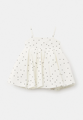 Платье Джой из рубашечной ткани в горошек