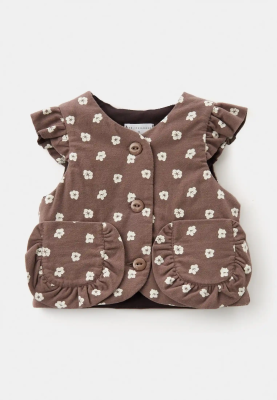 Жилет Майли из теплого хлопка коричневого цвета Жилет Майли из теплого хлопка коричневого цвета