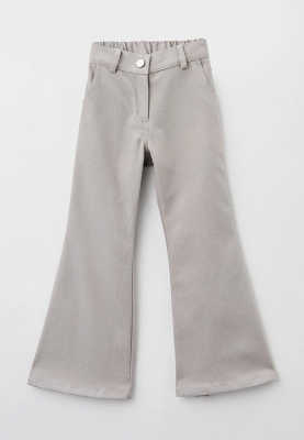 Брюки клеш из серого денима