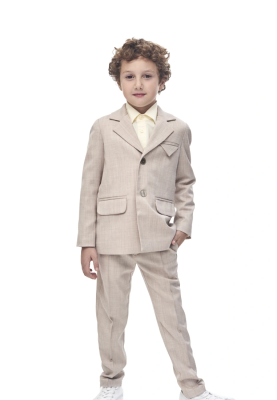 Брюки для мальчиков в бежевом цвете
