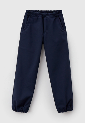 Брюки из влагозащитного материала софтшелл с резинками по низу брючин