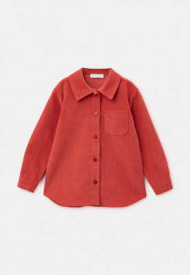 Рубашка Денди с фигурным низом из микровельвета