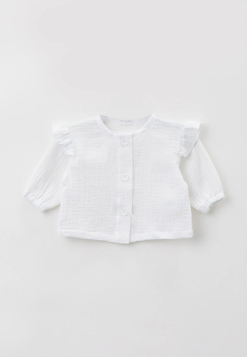 Блузка для малышей Бранда однотонный (белый)