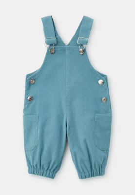 Комбинезон Эллиот из вельвета в серо-голубом цвете