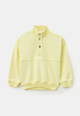 Свитшот Линк из трехнитки в лимонном цвете