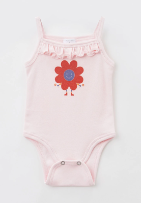Боди пастельно-розового цвета