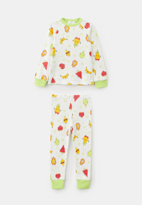 Пижама из хлопка с принтом фрукты