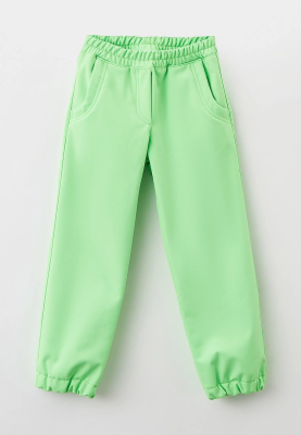 Брюки из водонепроницаемой ткани в салатовом цвете