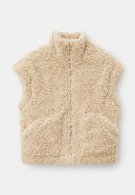 Жилет Балу из искусственного меха в бежевом цвете Жилет Балу из искусственного меха в бежевом цвете