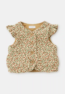 Жилет Майли из теплого хлопка в бежевом цвете Жилет Майли из теплого хлопка в бежевом цвете