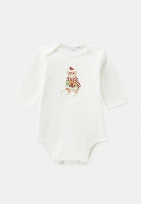 Боди Джулиан в молочном цвете с принтом