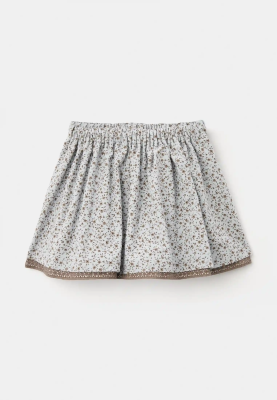 Юбка Джисель из теплого хлопка в голубом цвете