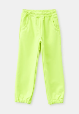 Брюки неоново-желтые из водонепроницаемой ткани 