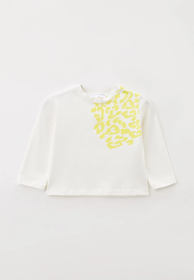 Лонгслив с принтом лео в желтом цвете