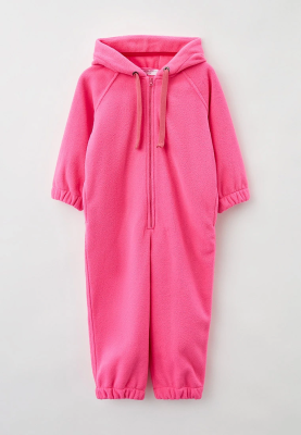 Комбинезон в цвете фуксия из флиса на молнии