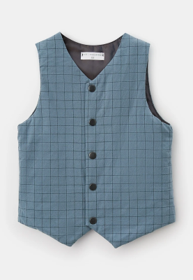 Жилет из хлопка в клеточку