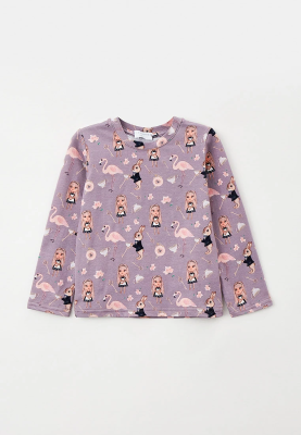 Лонгслив с принтом в стиле Алиса в стране чудес