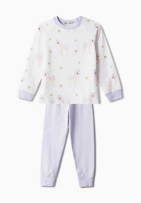 Пижама из ткани с принтом единорог