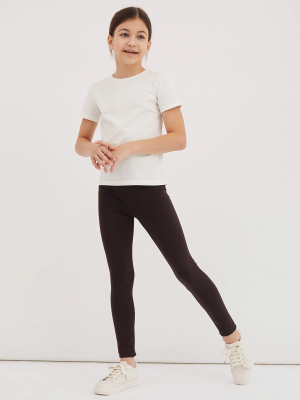 Леггинсы базовые в коричневом цвете