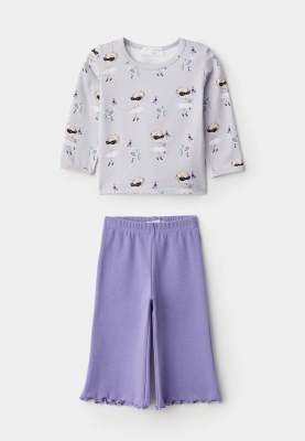 Комплект из лонгслива и брюк