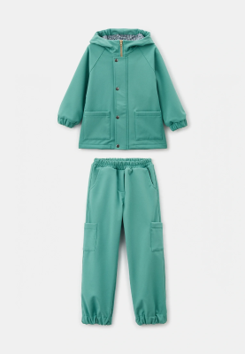 Костюм Клир из куртки и брюк в зеленом цвете Костюм Клир из куртки и брюк в зеленом цвете