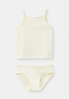 Комплект из майки и нижнего белья молочного цвета