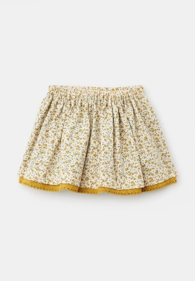 Юбка Джисель из теплого хлопка в оливковом цвете