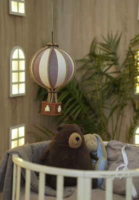 Воздушный шар «Монгольфьер» Пудра 25 см