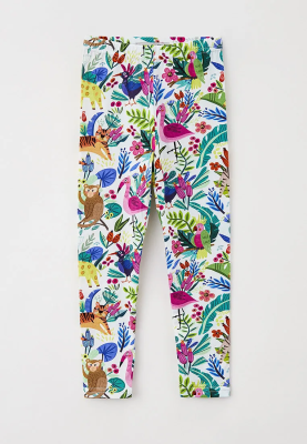 Леггинсы с животными в белом цвете