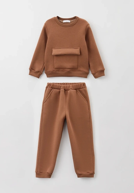 Костюм из свитшота и брюк из футера с начесом