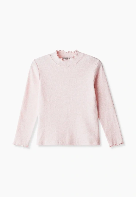 Водолазка из ткани в рубчик с небольшим утеплителем