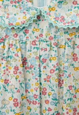 Платье Мия из хлопка в белом цвете