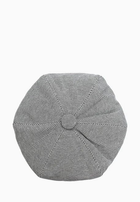 Берет из костюмной ткани в клетку Берет из костюмной ткани в клетку