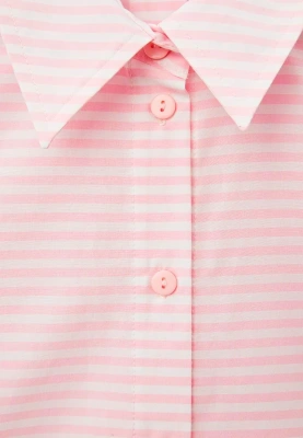 Рубашка из сорочечной ткани в полоску для девочек