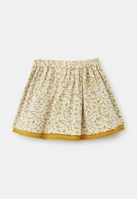 Юбка Джисель из теплого хлопка в оливковом цвете